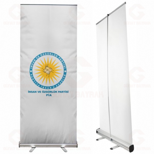 �nsan ve �zg�rl�k Partisi Roll Up Banner