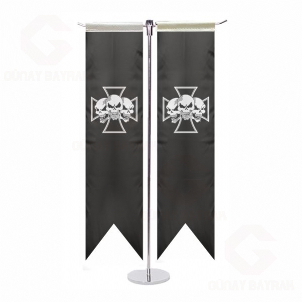 �ron Cross Skull T Masa Bayraklar�