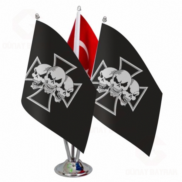 �ron Cross Skull ��l� Masa Bayra��