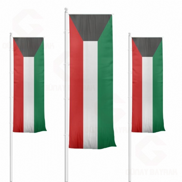 kuveyt Dikey ekilen Bayraklar