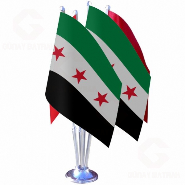 zgr Suriye Ordusu Drtl Masa Bayra