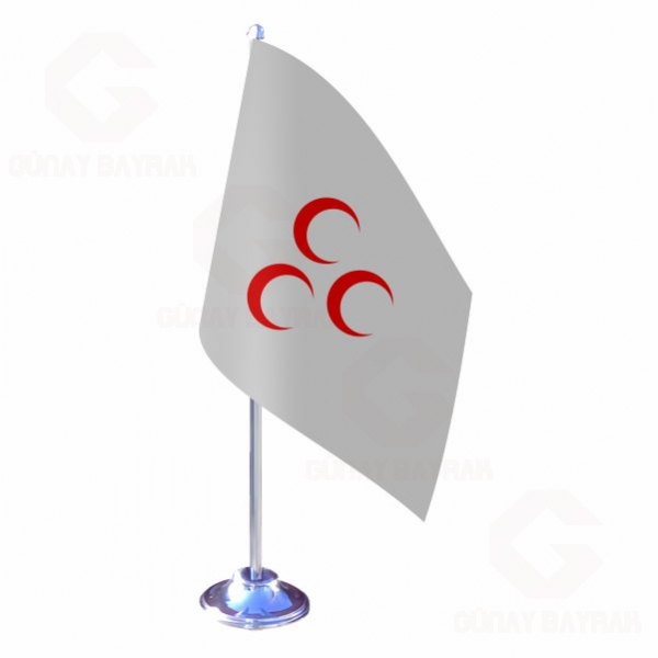 �� Hilal K�rm�z� Tekli Masa Bayra��